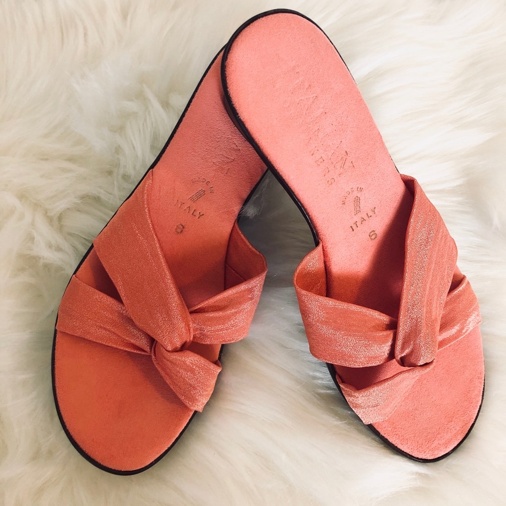 Italian Shoemakers Coral Wedges